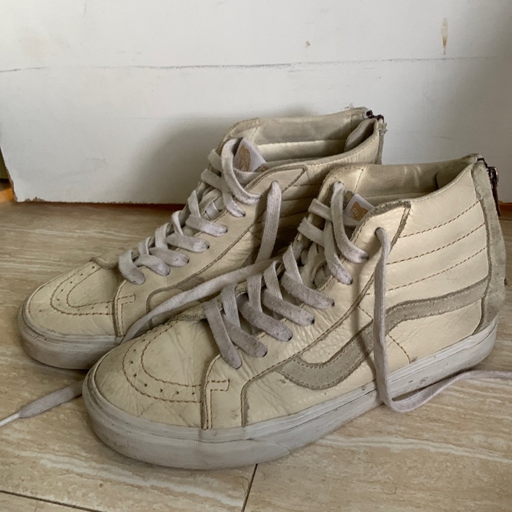 Leather Vans Hi Top